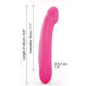 Vibromasseur Real Vibration M 22 cm 2.0 - Rose