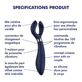 Vibromasseur pour couple Satisfyer Endless Fun - Bleu