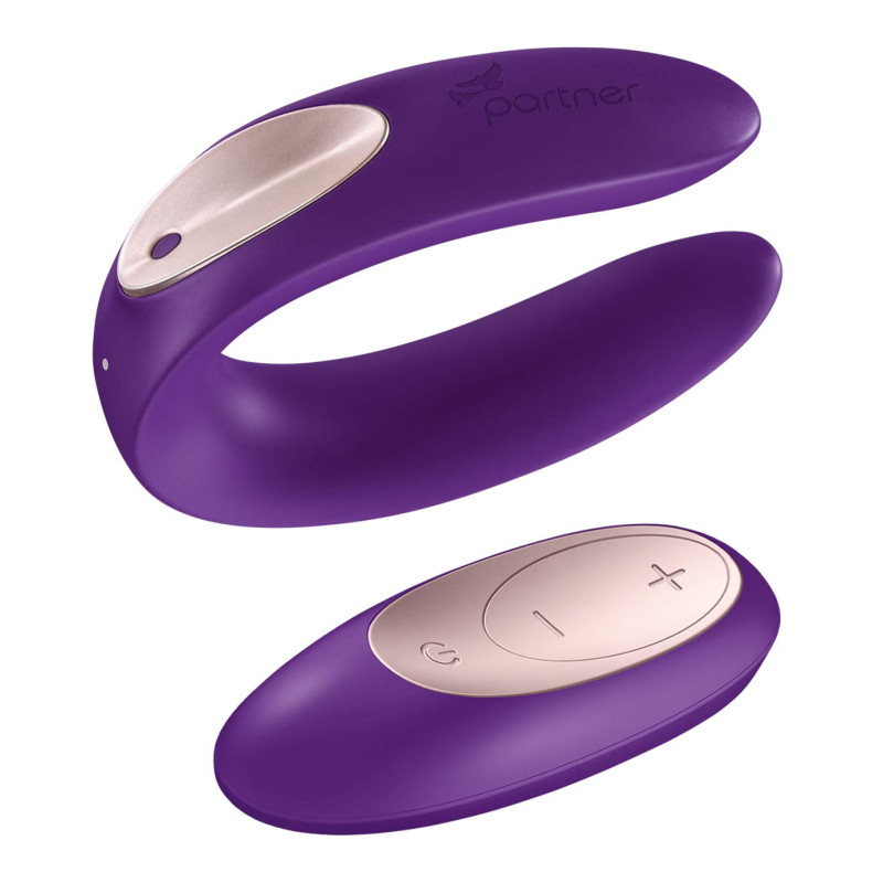 Stimulateur pour couple Satisfyer Double Plus Remote - Violet