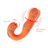 Joi - Vibromasseur tête rotative et stimulateur clitoridien - orange