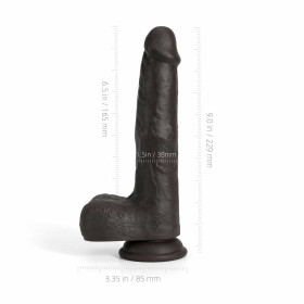 Idalis - Gode vibrant avec va et vient 20.30 cm - Noir