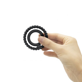 Cockring Dual ring Dorcel - Noir