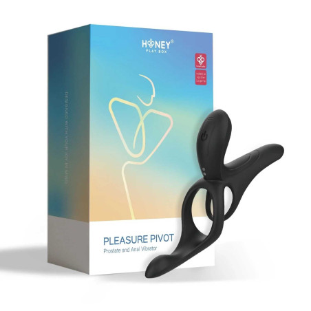 PLEASURE PIVOT Vibromasseur pour couples contrôlé par application - Bleu