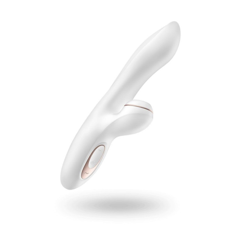 Stimulateur vibromasseur Satisfyer Pro G-Spot Rabbit - Blanc et Or rose