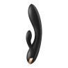 Vibromasseur rabbit Satisfyer Double Flex Connect Noir