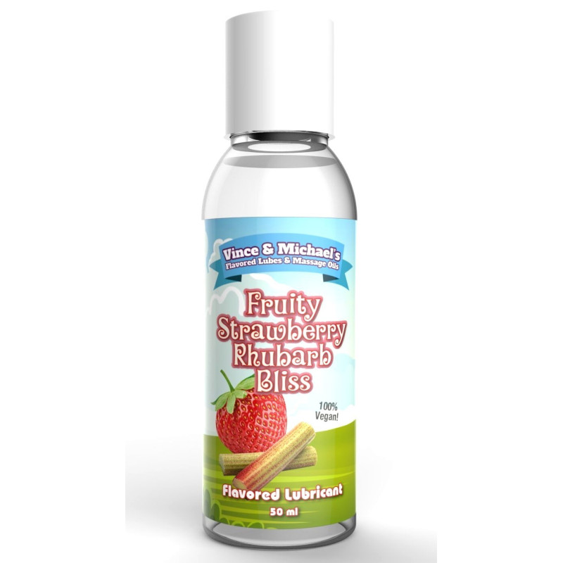 Lubrifiant V et M Fraise Rhubarbe - 50 ml