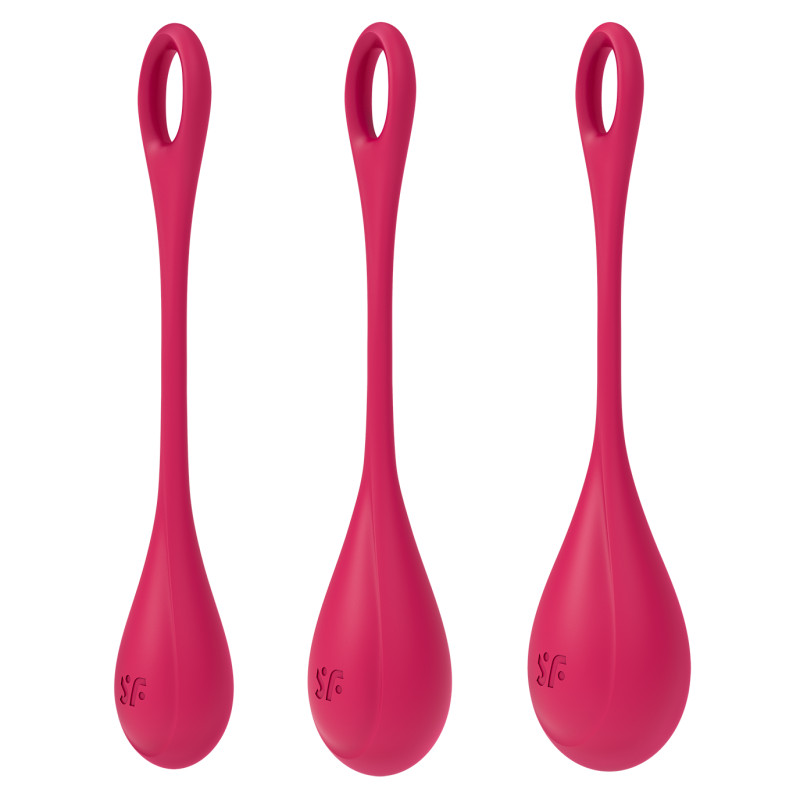 Boules de Geisha Satisfyer Yoni Power 1 - Set de 3 - Rouge