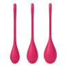 Boules de Geisha Satisfyer Yoni Power 1 - Set de 3 - Rouge