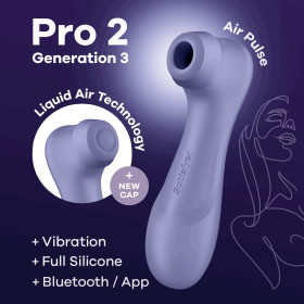 Pro 2 Génération 3 Air pluse Connect App et vibration - Lila Satisfyer