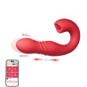 JOI THRUST rouge - Vibromasseur point G - lèche-clitoris - va et vient contrôlé par application