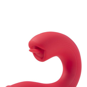 JOI THRUST rouge - Vibromasseur point G - lèche-clitoris - va et vient contrôlé par application