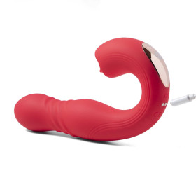 JOI THRUST rouge - Vibromasseur point G - lèche-clitoris - va et vient contrôlé par application