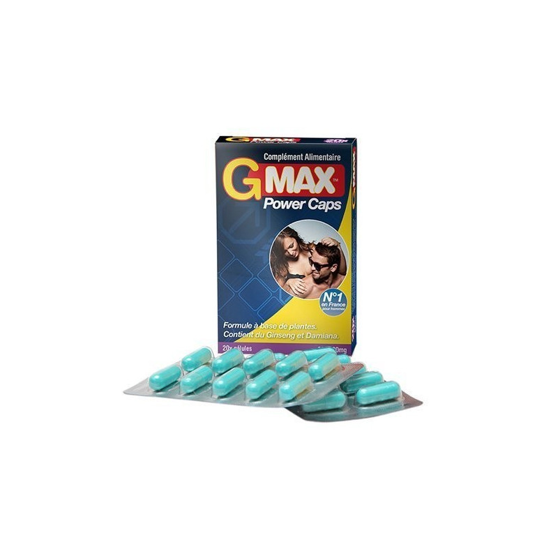 Gmax Power Caps Homme - 20 gélules