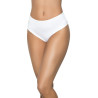 String bande large blanc taille haute
