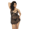 Nuisette noir Selma grande taille