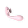 2 en 1 Stimulateur de clitoris avec langue et vibromasseur pour G USB flexible rose DISA - WS-NV025PNK