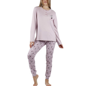 Pyjama tenue d'intérieur pantalon et haut Minnie Fleur Disney