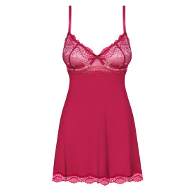 OBSESSIVE ROSALYNE BABYDOLL AND THONG RED