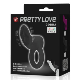 PRETTY LOVE - ANNEAU VIBRATEUR COBRA NOIR