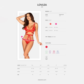 OBSESSIVE LOVLEA SET RED