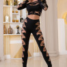 CR-4436 TOP AND LEGGINGS SET BLACK