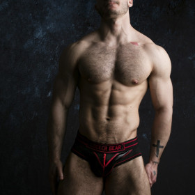 LOCKER GEAR MASSIVE RUDE BRIEF RED