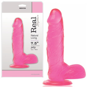 REAL RAPTURE EARTH FLAVOUR DILDO 7.5'' PINK