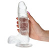 REAL RAPTURE EARTH FLAVOUR DILDO 7.5'' CLEAR