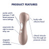 SATISFYER PRO 2 GENERATION 2 RECHARGEABLE CLITORAL STIMULATOR