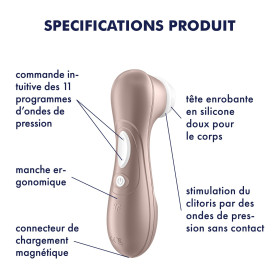 SATISFYER PRO 2 GENERATION 2 RECHARGEABLE CLITORAL STIMULATOR