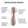 SATISFYER PRO 2 GENERATION 2 RECHARGEABLE CLITORAL STIMULATOR