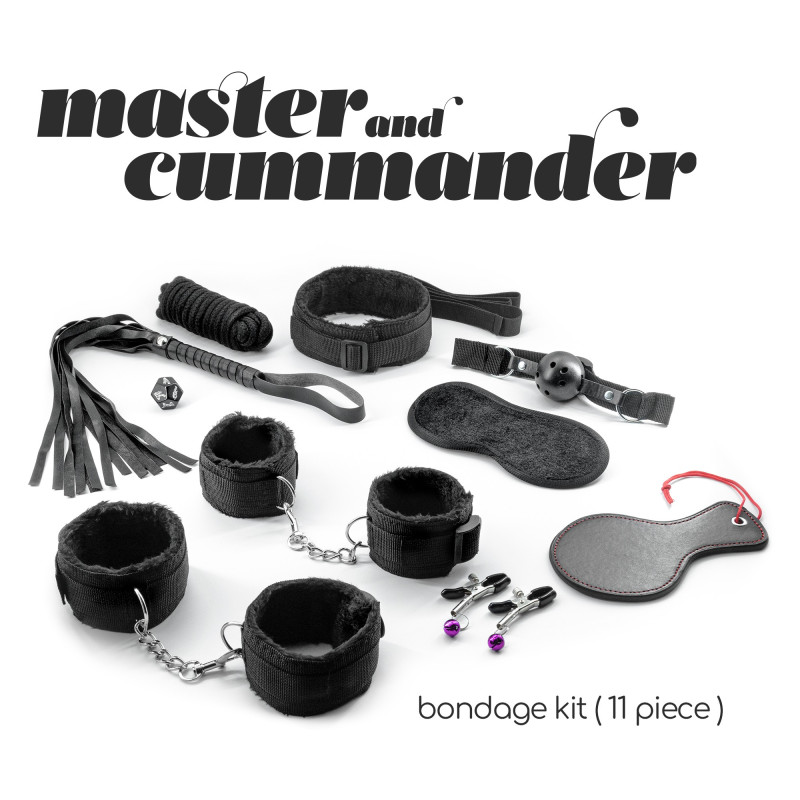 KIT BONDAGE MASTER & CUMMANDER AVEC 11 PIÈCES CRUSHIOUS