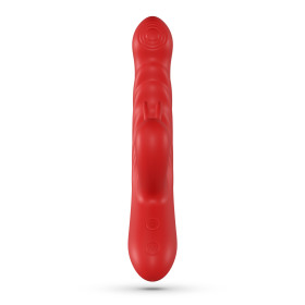 LAPIN VIBRATEUR RABBIT RECHARGEABLE AVEC POUSSÉE ROUGE CRUSHIOUS