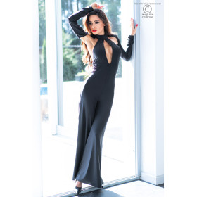 CR-4328 JUMPSUIT BLACK