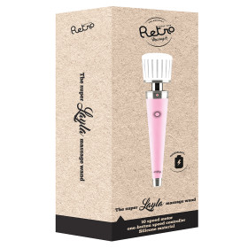 LAYLA RETRO RECHARGEABLE MASSAGER PINK