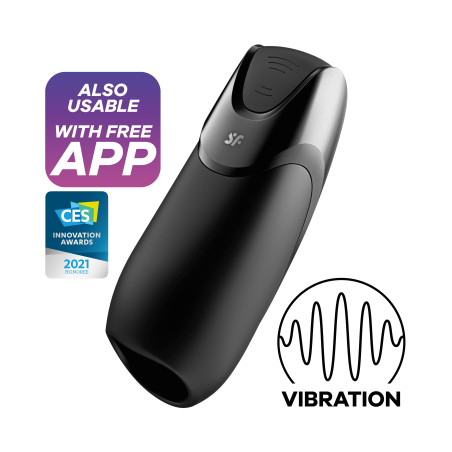 MASTURBATEUR MEN VIBRATION + AVEC CONNECT APP SATISFYER