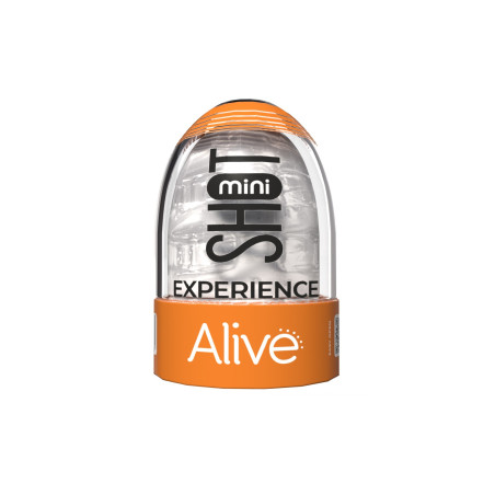 ALIVE MINI SHOT EXPERIENCE MASTURBATOR TRANSPARENT