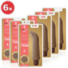 PACK WITH 6 NATURAL FEELING G-SPOT BROWN VIBRATORS