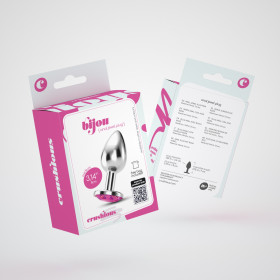 PLUG ANAL BIJOU ROSE MOYEN CRUSHIOUS AVEC SAC VELOUTÉ GRATUIT