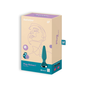 SATISFYER PLUG-ILICIOUS 1 ANAL PLUG TURQUOISE