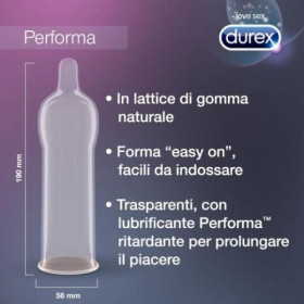 PERFORMA DUREX CONDOMS 6 UNITS