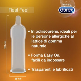 REAL FEEL DUREX CONDOMS 6 UNITS