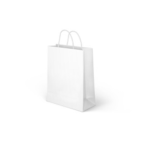 PAPER BAG WITH HANDLES WHITE 49 X 42CM