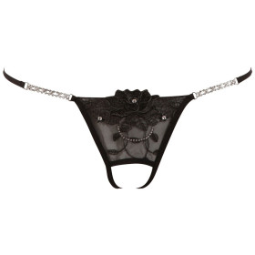 CROTCHLESS RHINESTONES THONG