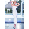 CR-4379 DRESS AND THONG WHITE