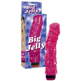 BIG JELLY VIBRATOR PINK