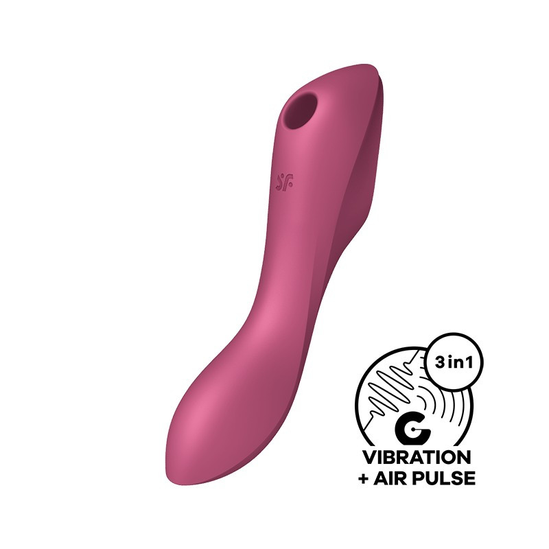 SATISFYER CURVY TRINITY 3 VIBRATOR RED