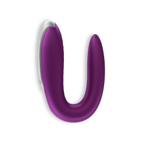 SATISFYER DOUBLE FUN VIBRATOR WITH APP PURPLE