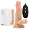 REALROCK 6” REALISTIC VIBRATOR WITH TESTICLES WHITE