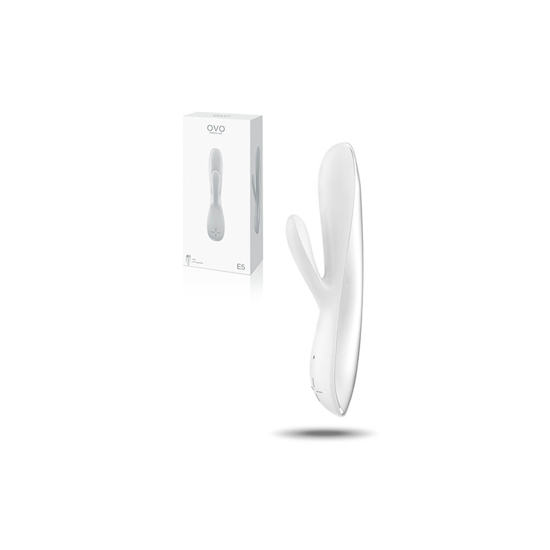 VIBROMASSEUR RECHARGEABLE E5 OVO BLANC